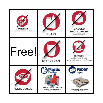 RECYCLE  Bingo Card
