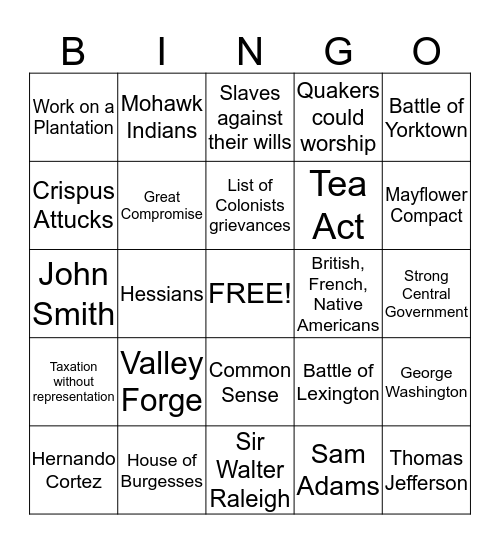 Study Island 7th grade  Bingo Card