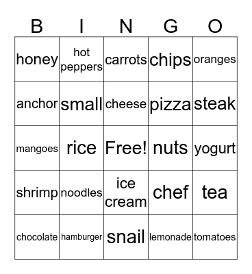 Unit 9 Bingo Card