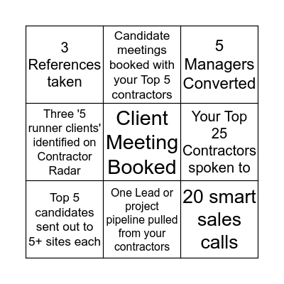 Academy Kick Start Bingo!  Bingo Card