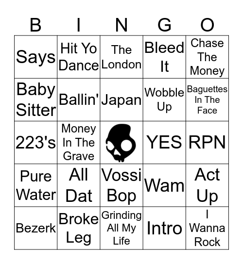 DJ BINGO (Round 3) Bingo Card