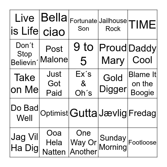 Julebord i Hestetroa Bingo Card