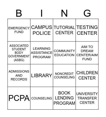 HANCOCK LOTERIA Bingo Card