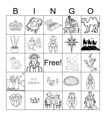 l'Epiphanie Bingo Card