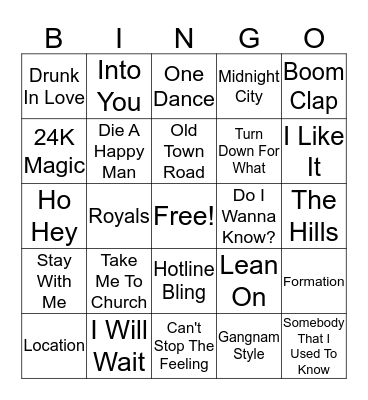 Best of the 2010's Bingo Card