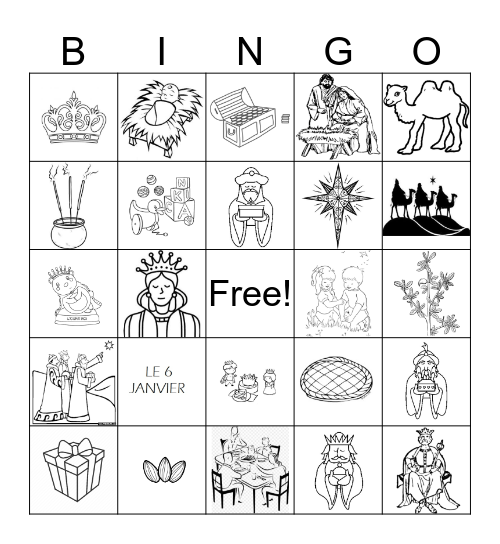l'Epiphanie Bingo Card
