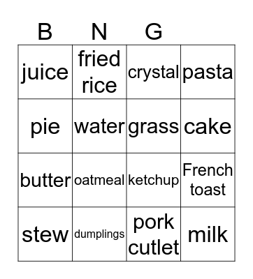 unit 10 Bingo Card