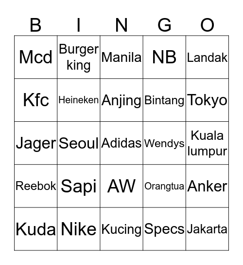 HAECHANtian Bingo Card