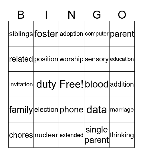 2020 Challange Bingo Card
