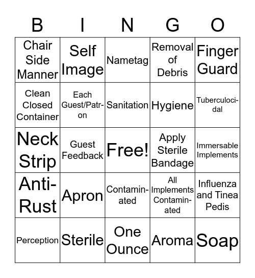 Protocol Bingo Card