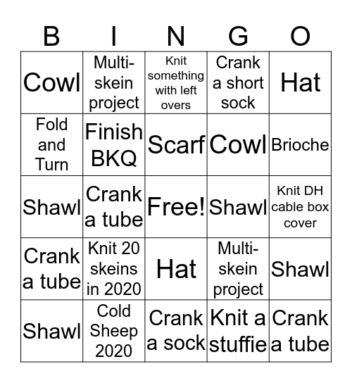 Craft the BinGO Card