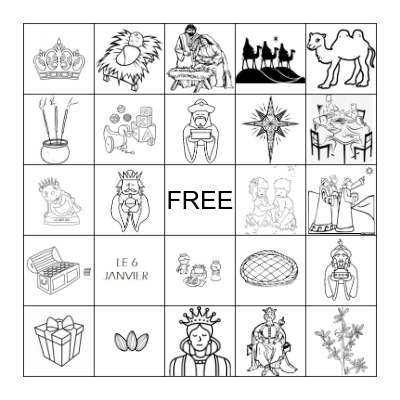 l'Epiphanie Bingo Card