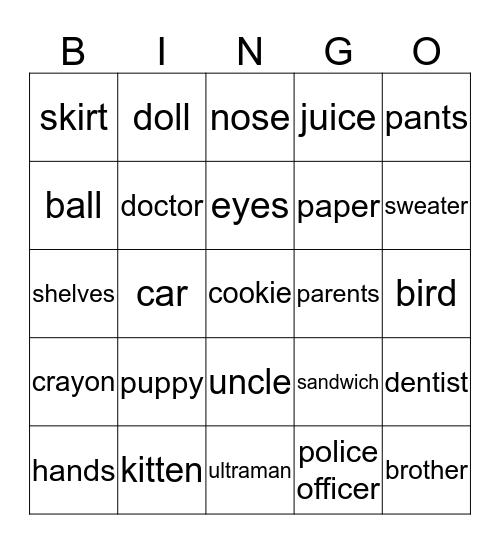 MLW1 Review Bingo Card