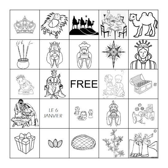 l'Epiphanie Bingo Card
