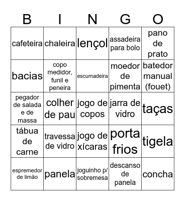 Bingo  Bingo Card