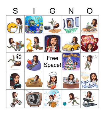 Winter Break Signo Bingo Card