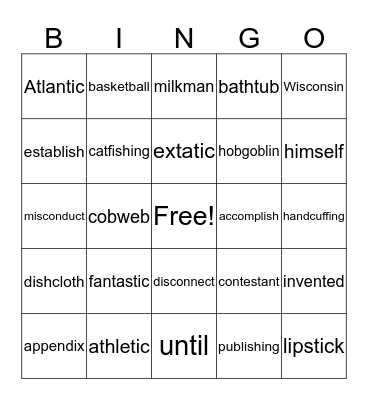 VCCVCCV Bingo Card