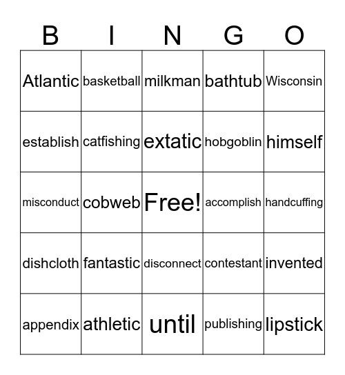 VCCVCCV Bingo Card