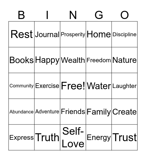 Reset & Rejoice 2020! Bingo Card