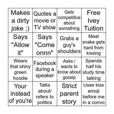 karni bingo Card