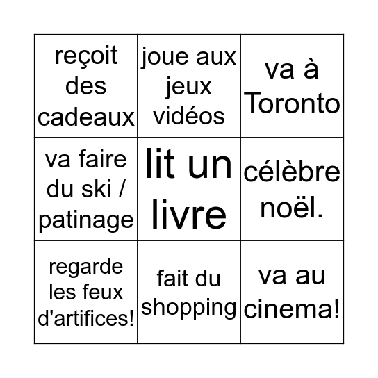 Trouve quelqu'un qui ... Bingo Card