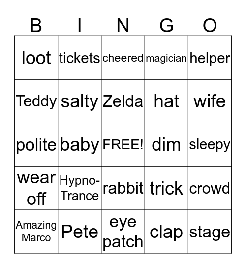 Pirate Mom Bingo! Bingo Card