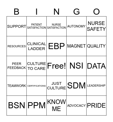 MAGNET BINGO Card