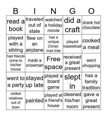 2020 Bingo Card