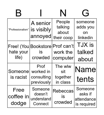 Untitled Bing o Bingo Card