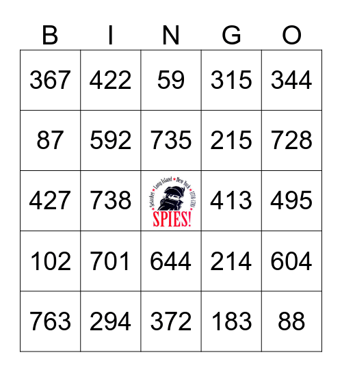 Culper Spy Ring  Bingo Card