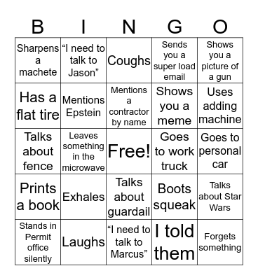 Dingo Bingo Card
