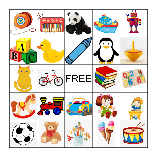 Children's Day Bingo Card