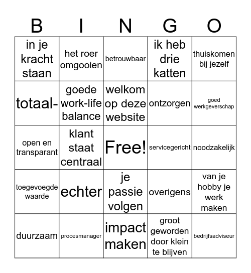 Bullshit Bingo Card