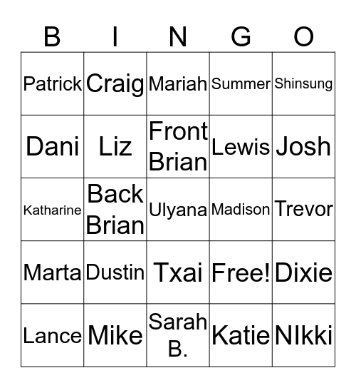 Box of Doom Bingo Card