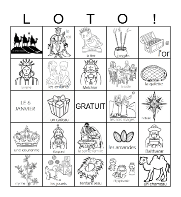 l'Epiphanie Bingo Card