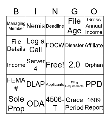 Pre-Processing Bingo Card