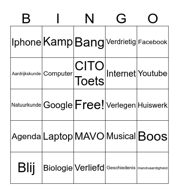 Bingo Card