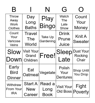Birthday Bingo Card