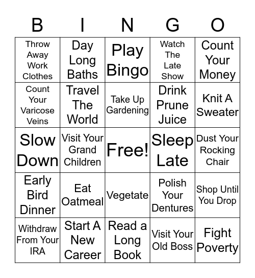 Birthday Bingo Card