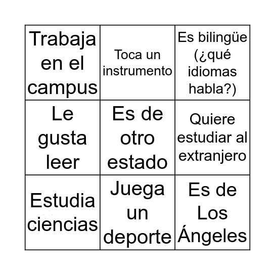 Lotería Bingo Card