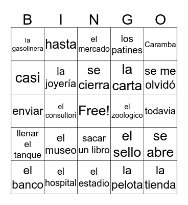 3A Bingo Card
