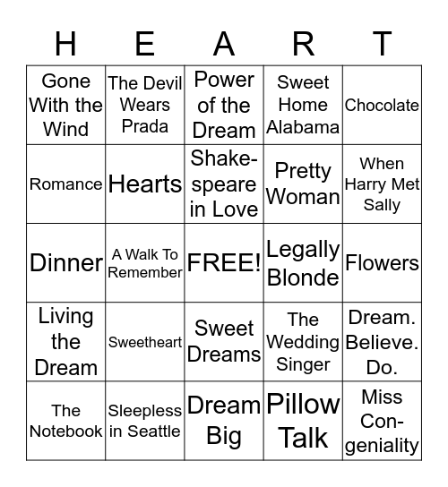 BANQUET BINGO Card