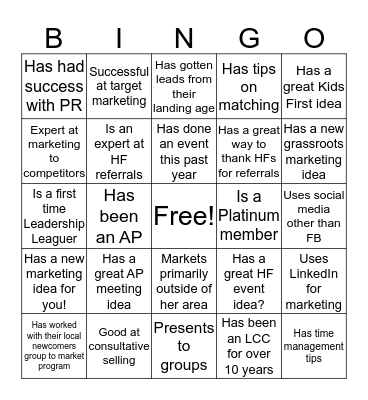 Beach Blanket Bingo Card