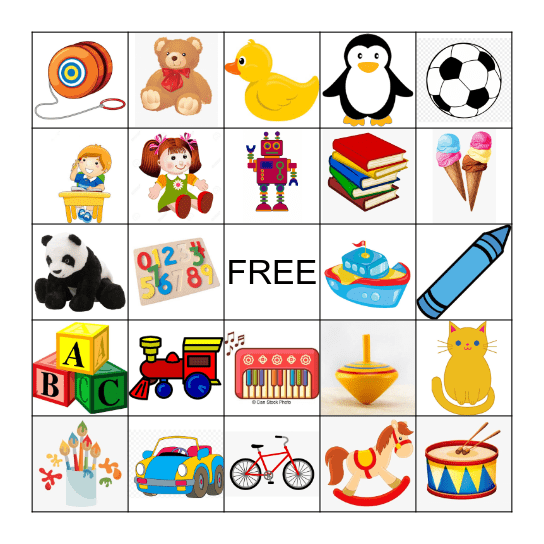 Children's Day Bingo Card