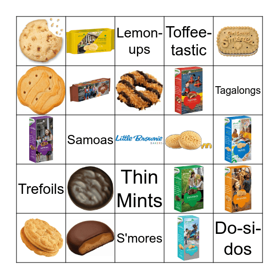 Cookie Bingo Card