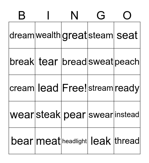 EA All 3! Bingo Card