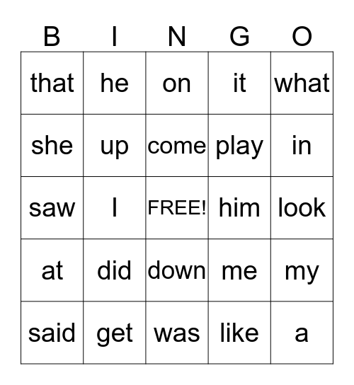 Pim's BINGO Card