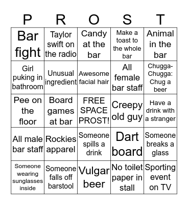 Block 15 Bingo Card