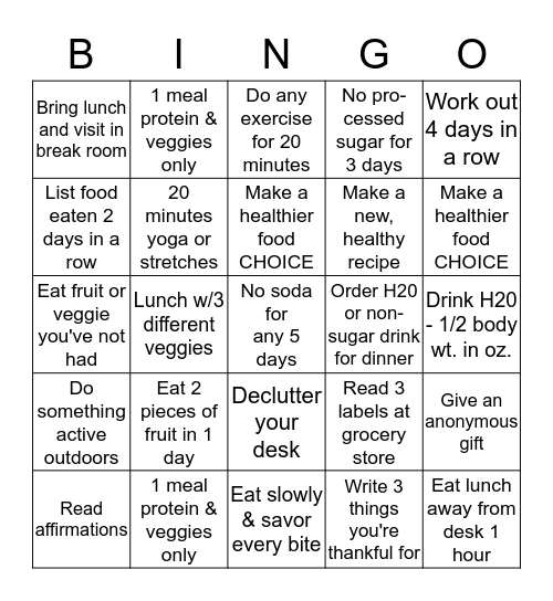 Bingo Card