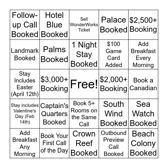 MEGA Sale BINGO Card